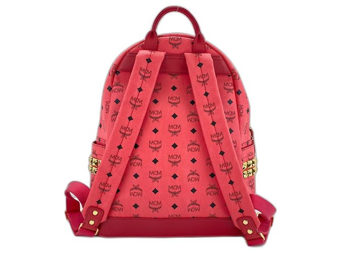 Zaino MCM borchiato in Pink Rosa - vista 3