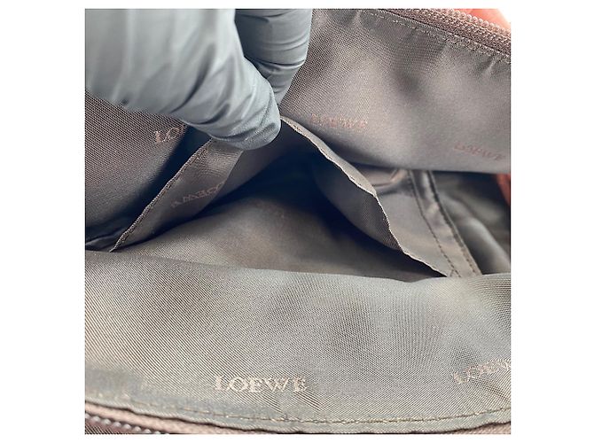 Borsa Loewe Nappa Aire Red Rosso - vista 11