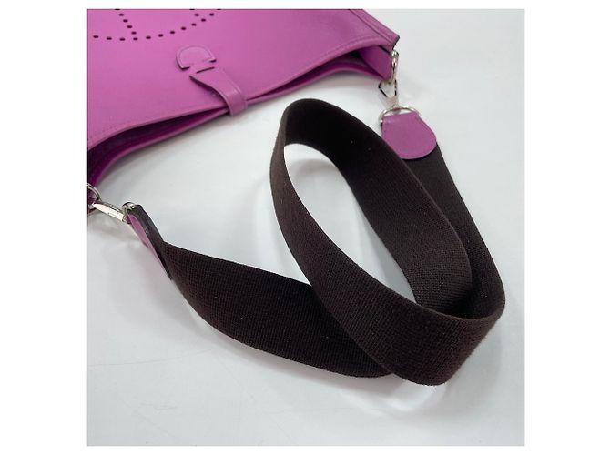 Hermès Borsa a tracolla Hermes Evelyne 2PM Porpora - vista 10