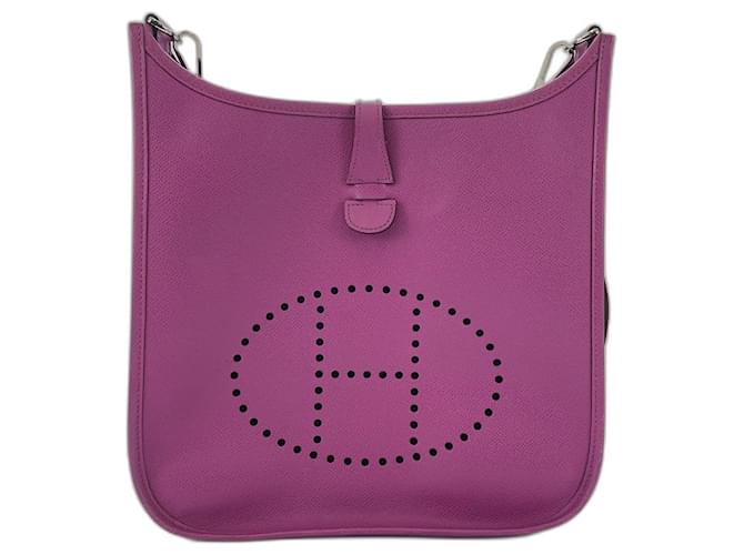 Hermès Borsa a tracolla Hermes Evelyne 2PM Porpora - vista 2