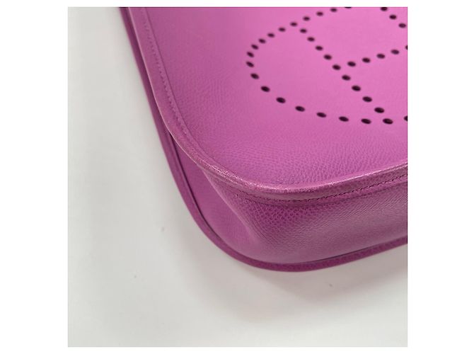 Hermès Borsa a tracolla Hermes Evelyne 2PM Porpora - vista 8