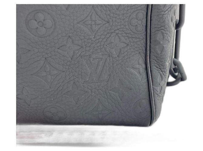 Borsa Boston Louis Vuitton Keepall Bandoulière Nero - vista 3