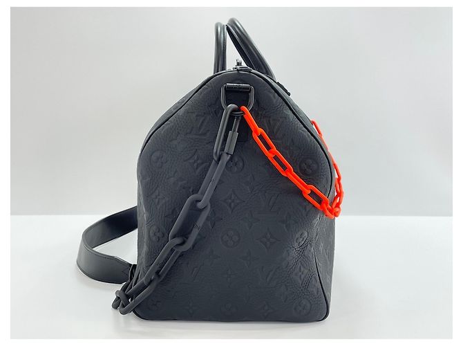 Borsa Boston Louis Vuitton Keepall Bandoulière Nero - vista 5