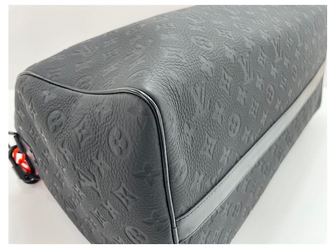 Borsa Boston Louis Vuitton Keepall Bandoulière Nero - vista 7