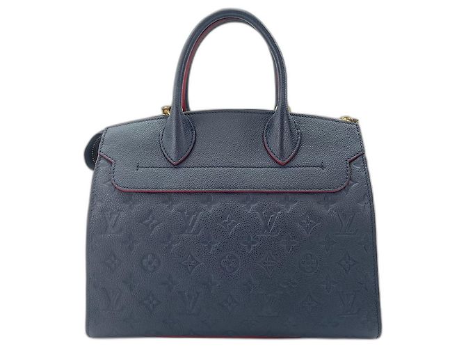 Borsa Louis Vuitton Pont Neuf MM in Navy Blu navy - vista 2