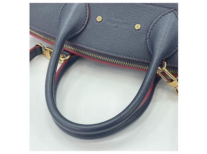 Borsa Louis Vuitton Pont Neuf MM in Navy Blu navy - vista 8