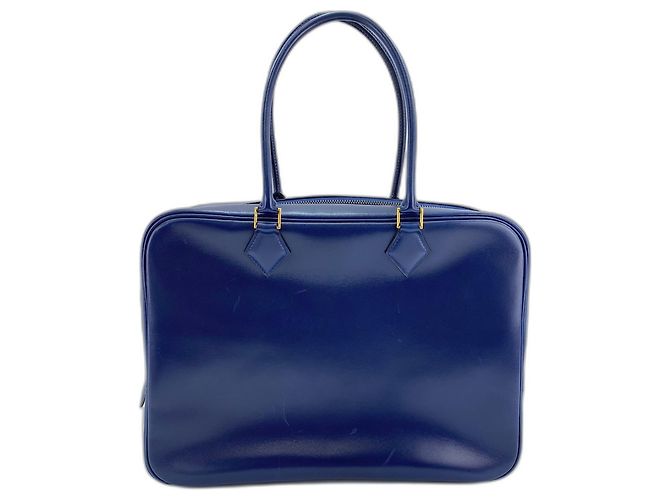 Hermès Borsa HERMES Plume 32 in Navy Blu navy - vista 2