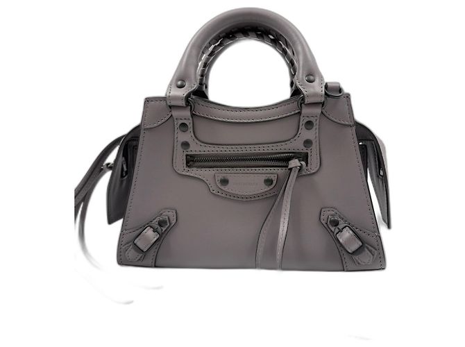 Everyday Borsa Balenciaga Neo Classic Mini Marrone - vista 2