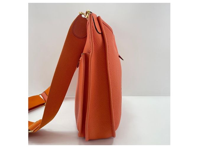 Hermès Borsa a tracolla HERMES Evelyne 3PM, Orange Arancione - vista 3