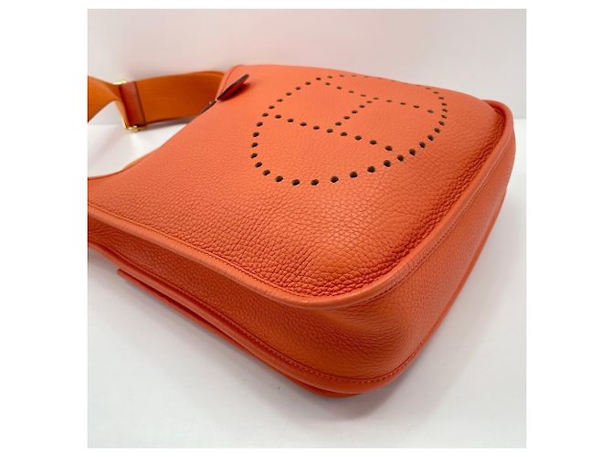 Hermès Borsa a tracolla HERMES Evelyne 3PM, Orange Arancione - vista 6