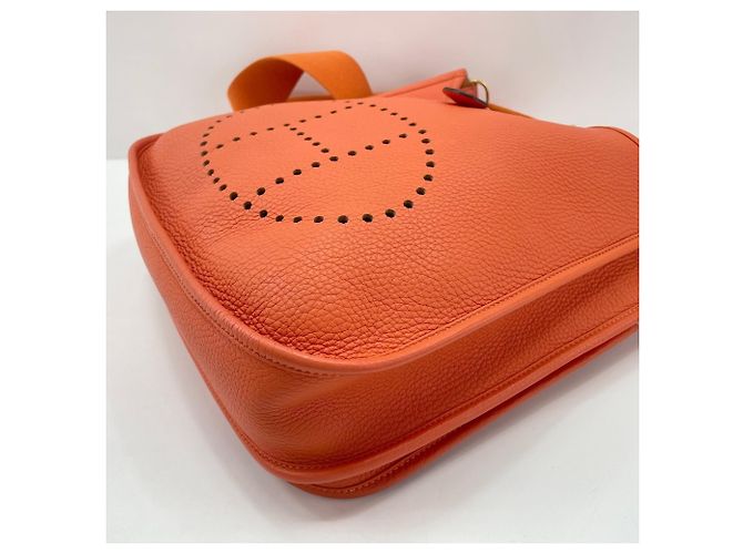 Hermès Borsa a tracolla HERMES Evelyne 3PM, Orange Arancione - vista 7