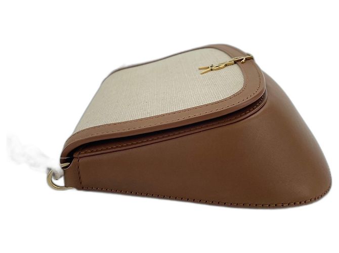 Borsa Mini Voltaire Yves Saint Laurent Marrone - vista 3