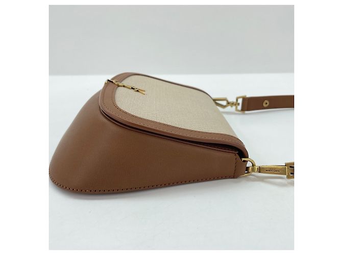 Borsa Mini Voltaire Yves Saint Laurent Marrone - vista 4