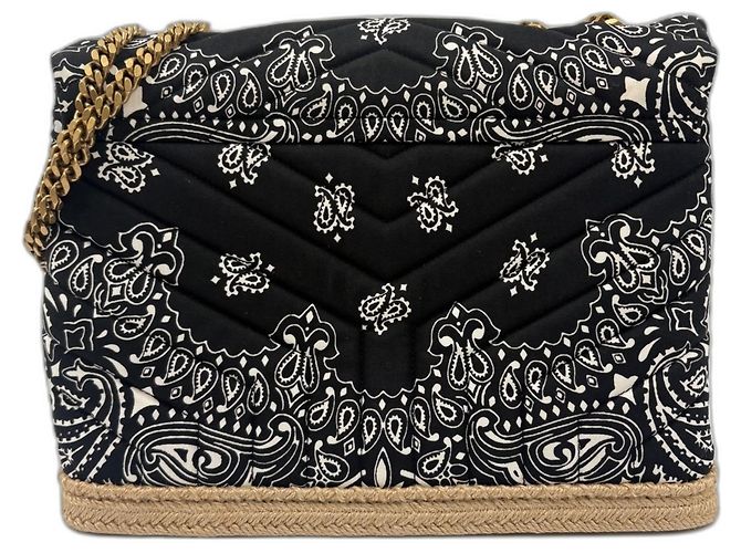 Borsa Yves Saint Laurent Lulu Nero - vista 3