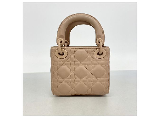 Borsa Christian Dior Cannage Lady Rosa - vista 11