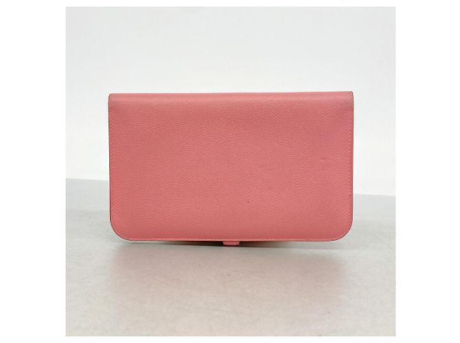 Hermès Hermes Dogon GM Langbeutel Pink - Ansicht 9