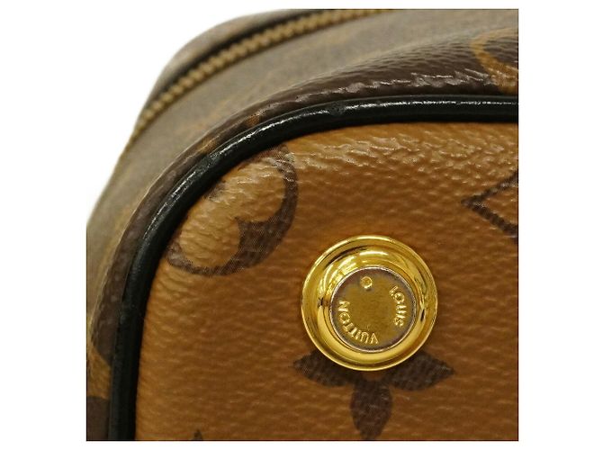 Borsa Vanity con catena Louis Vuitton Monogram Reverse Marrone - vista 11