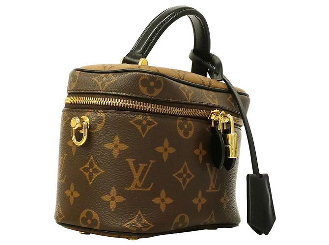 Borsa Vanity con catena Louis Vuitton Monogram Reverse Marrone - vista 2