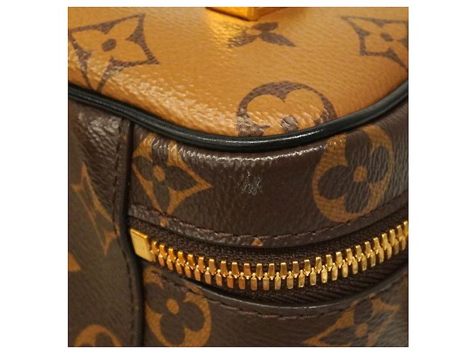 Borsa Vanity con catena Louis Vuitton Monogram Reverse Marrone - vista 9