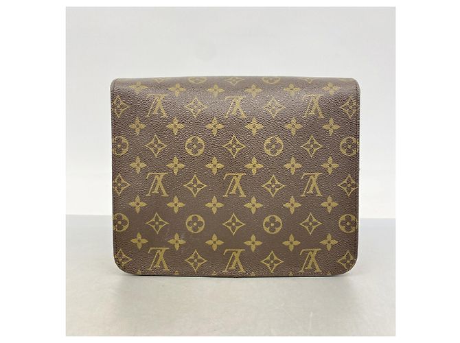 Bolso de hombro Louis Vuitton Monogram Cartouchiere GM Castaño - vista 13