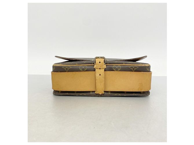 Bolso de hombro Louis Vuitton Monogram Cartouchiere GM Castaño - vista 3