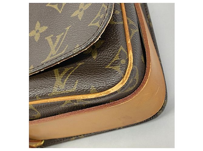 Bolso de hombro Louis Vuitton Monogram Cartouchiere GM Castaño - vista 9