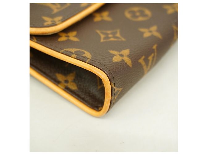 Louis Vuitton Monogram Pochette Florentine Fanny Pack Marrone - vista 7