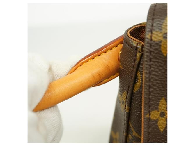 Borsa a tracolla Louis Vuitton Monogram Mini Looping Marrone - vista 6