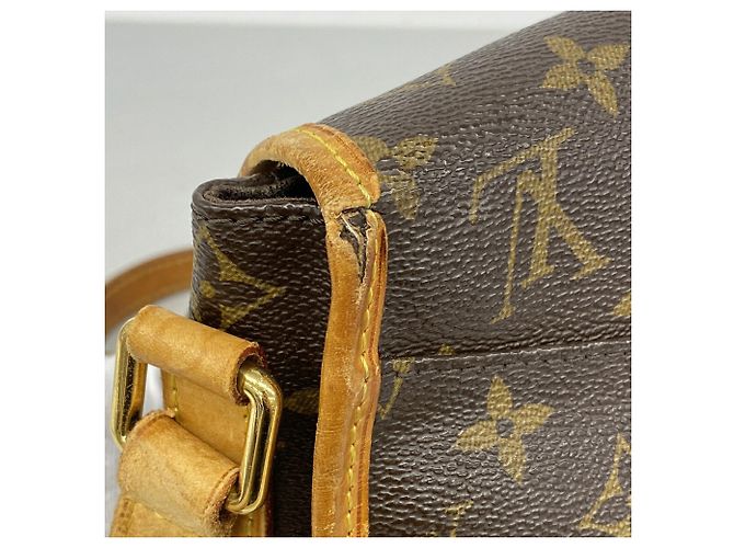 Borsa a tracolla Louis Vuitton Monogram Menilmontant PM Marrone - vista 6