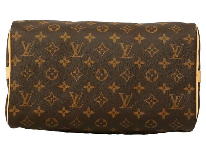 Borsa Louis Vuitton Monogram Speedy Bandoulière 30 Marrone - vista 3