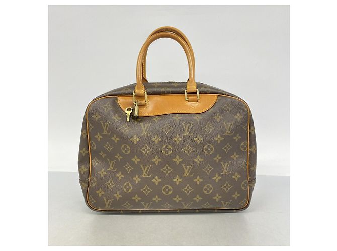 Borsa Louis Vuitton Monogram Deauville Marrone - vista 10