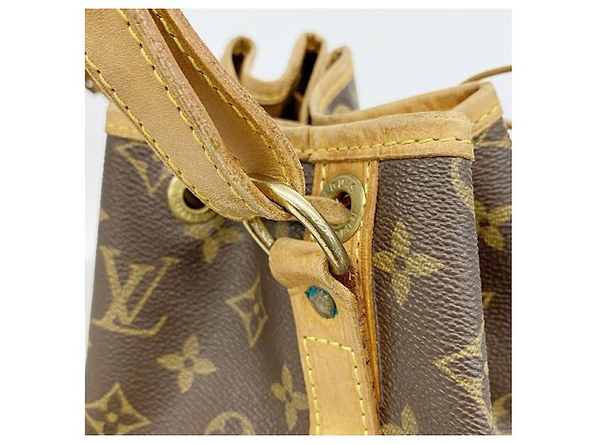 Borsa a tracolla Louis Vuitton Monogram Noe Marrone - vista 10