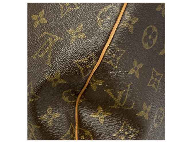 Borsa Boston Louis Vuitton Keepall 55 Monogram Marrone - vista 12