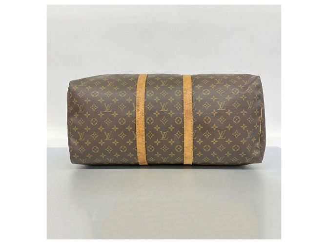 Borsa Boston Louis Vuitton Keepall 55 Monogram Marrone - vista 3