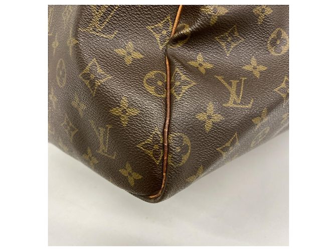 Borsa Boston Louis Vuitton Keepall 55 Monogram Marrone - vista 8