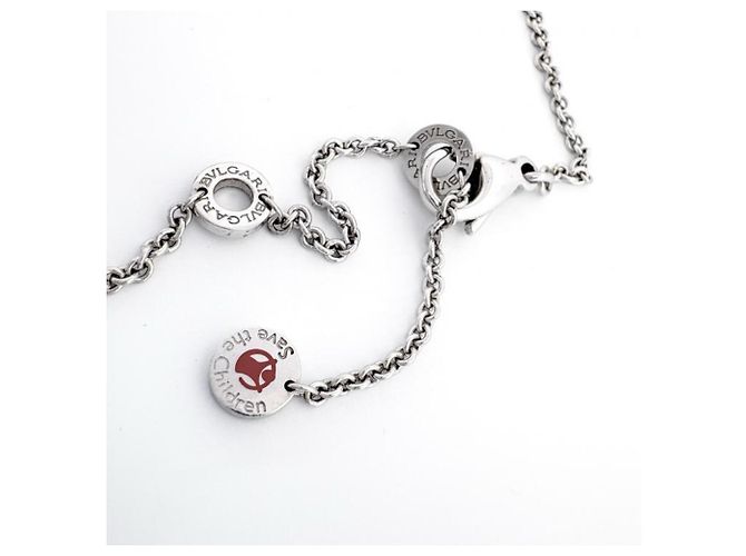 Bulgari Collana Bvlgari Ag925 Save the Children Nero Argento - vista 4