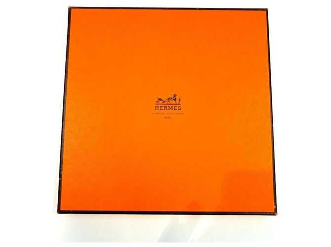 Hermès Hermes Carre 90 La Prairie Silk Scarf, Orange Arancione - vista 10