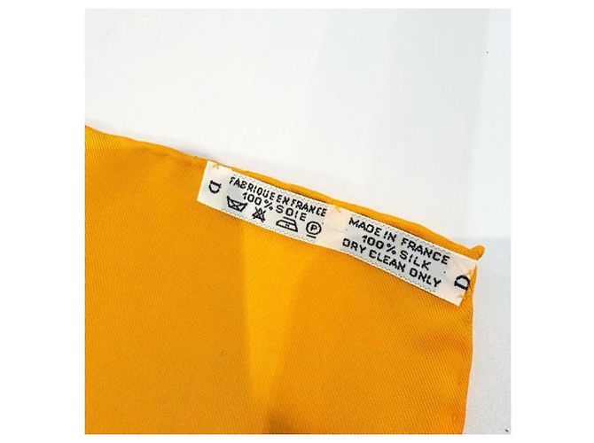 Hermès Hermes Carre 90 La Prairie Silk Scarf, Orange Arancione - vista 6