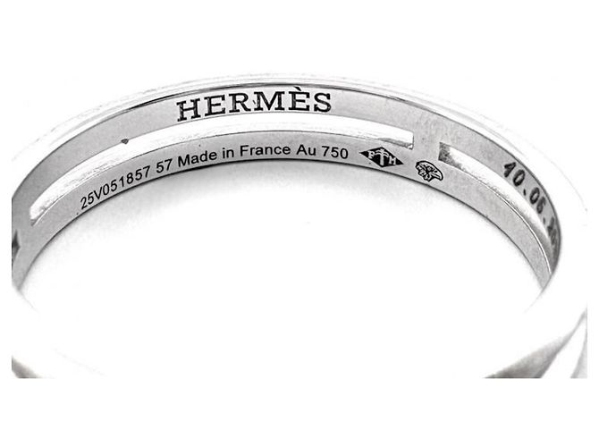 Hermès Hermes Ring aus 18K Weißgold Silber - Ansicht 3
