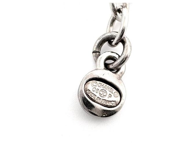 Collana Chanel 08P Coco Mark Nero Argento - vista 4