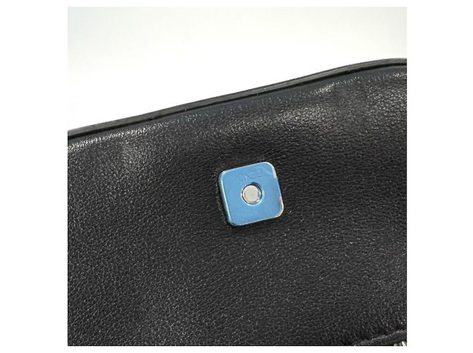 Borsa a tracolla bucket Nano in pelle Fendi x Marc Jacobs Nero Bianco - vista 9
