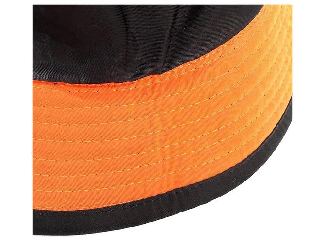 Hermès Hermes #58 Cappello Bucket Logo H Nero Arancione - vista 8