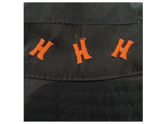 Hermès Hermes #58 Cappello Bucket Logo H Nero Arancione - vista 9