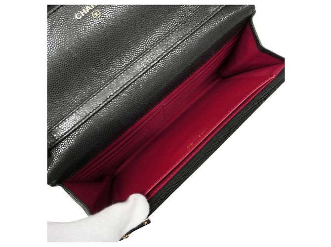 Portafoglio a spalla con catena Chanel Matelassé Nero - vista 4