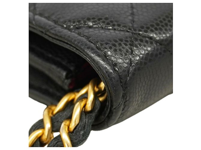 Portafoglio a spalla con catena Chanel Matelassé Nero - vista 7