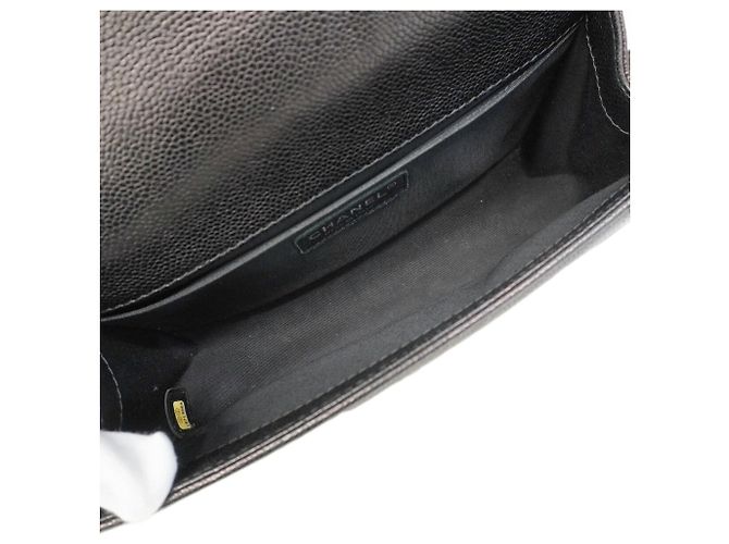 Borsa a tracolla Chanel Boy Chain Nero - vista 4