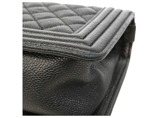 Borsa a tracolla Chanel Boy Chain Nero - vista 6