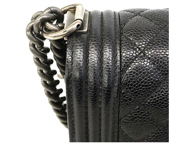 Borsa a tracolla Chanel Boy Chain Nero - vista 7