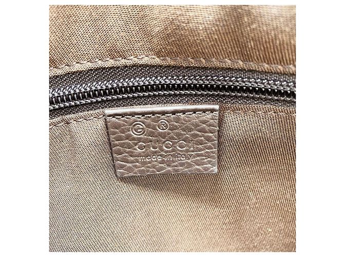 Borsa a tracolla Gucci in tela beige - vista 5