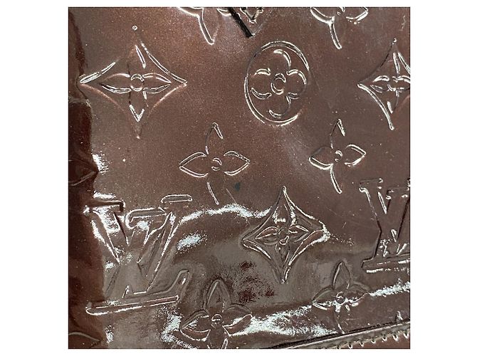 Borsa Louis Vuitton Alma BB Vernis Bordò - vista 11